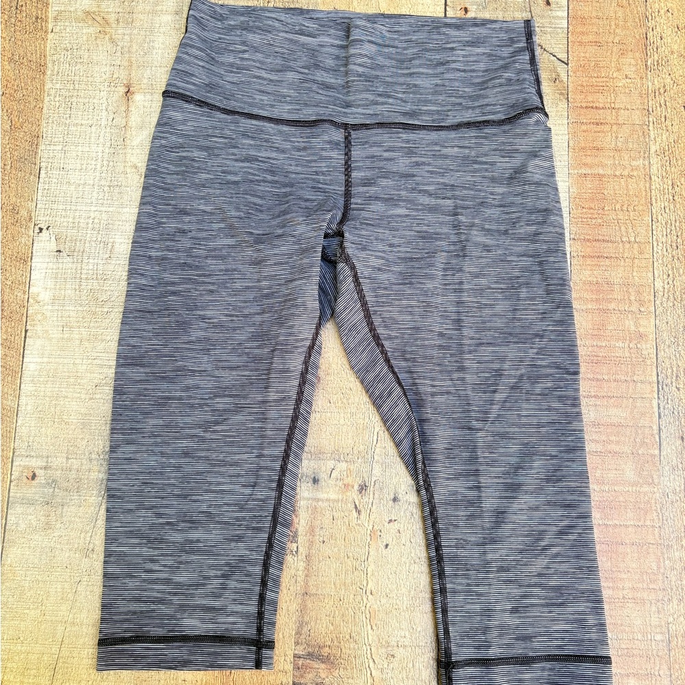 Lululemon Striped Black & White Leggings Size 10